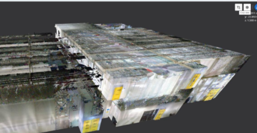 3D laser scan point cloud detail